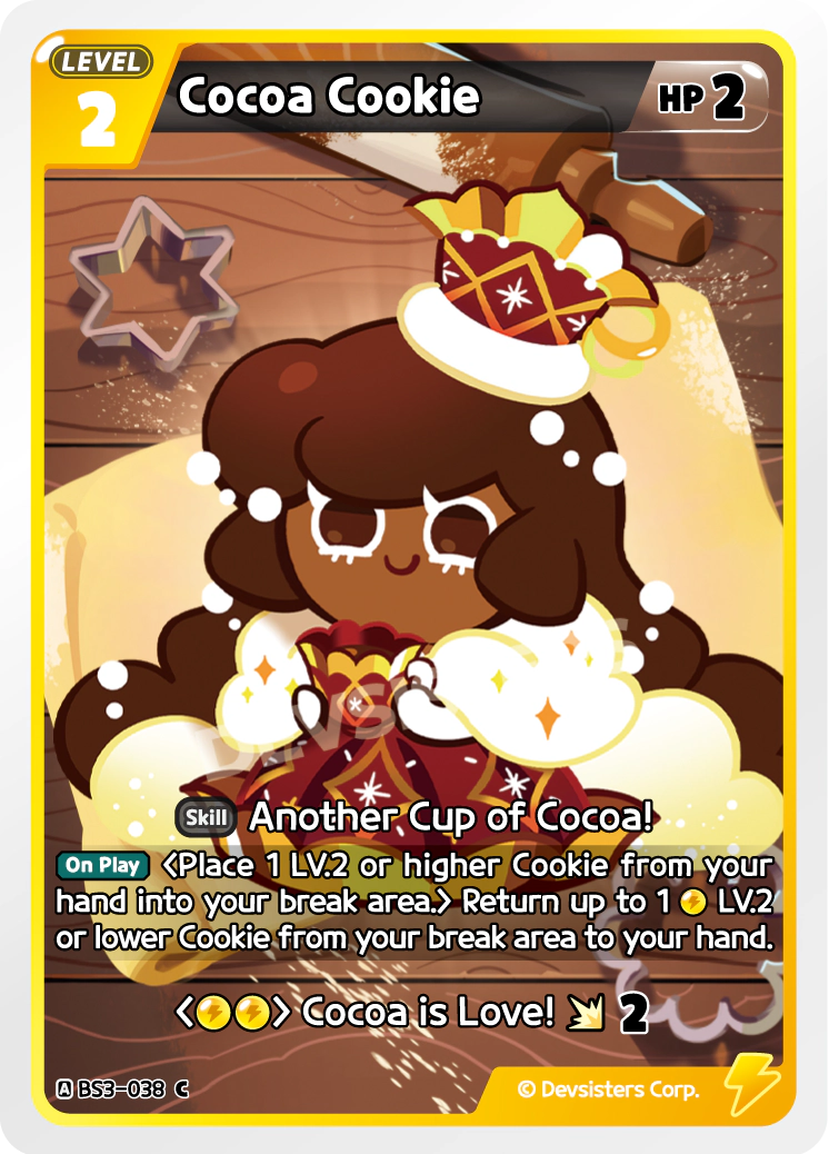 Image for Cocoa Cookie (BS3-038) [Age of Heroes and Kingdoms] - CookieRun: Braverse TCG