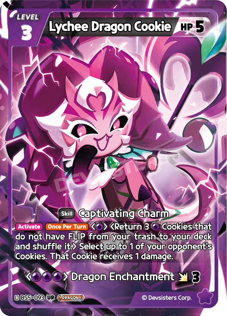 Image for Lychee Dragon Cookie (BS5-093) [Operation Timeguard] - CookieRun: Braverse TCG