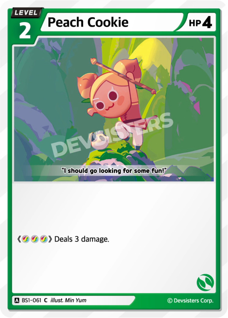 Image for Peach Cookie (BS1-061) [BRAVE BEGINNING] - CookieRun: Braverse TCG
