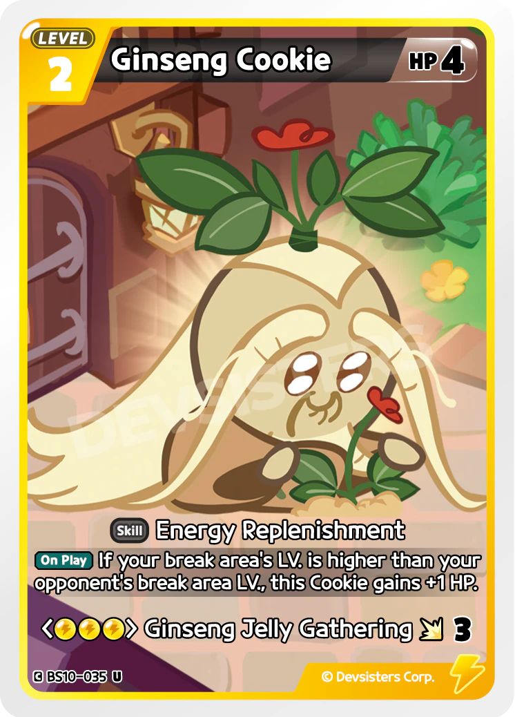 Image for Ginseng Cookie (BS10-035) [Paradise of Passion & Sloth / Catacombs of Silence] - CookieRun: Braverse TCG