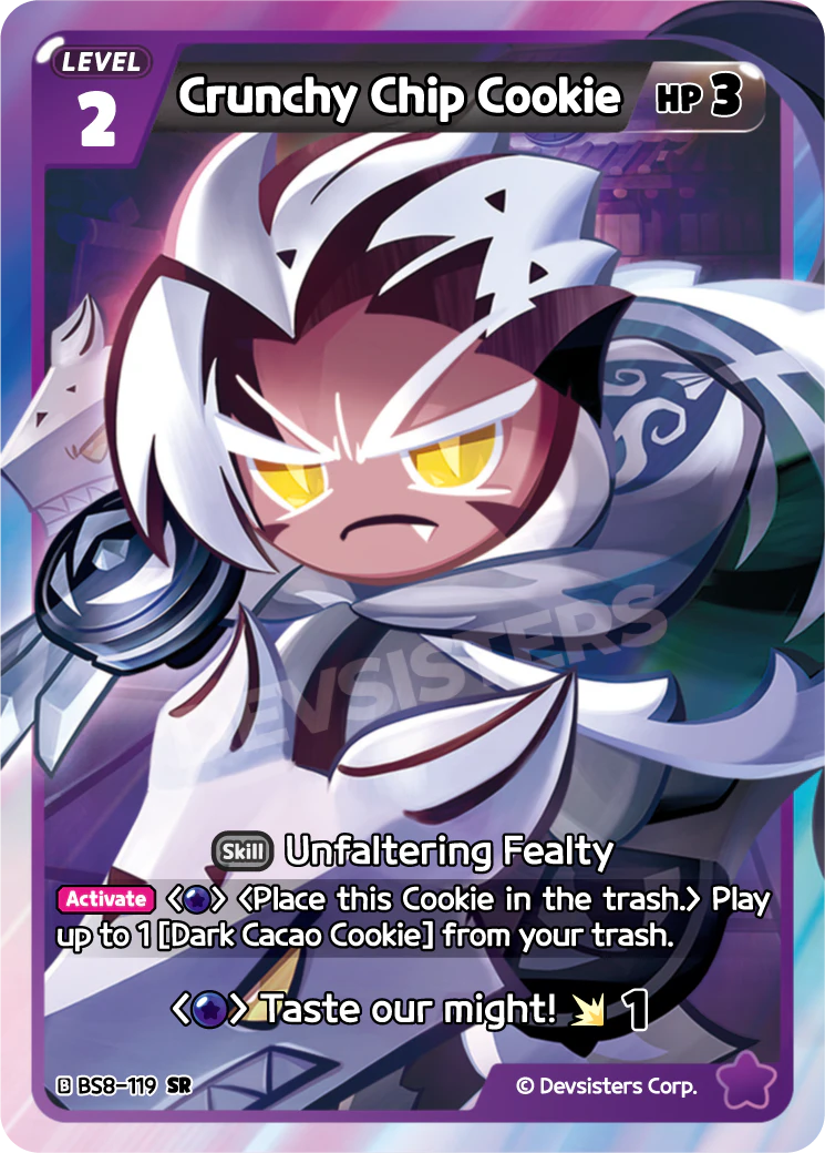 Image for Crunchy Chip Cookie (BS8-119) [Land of Fire & Ruin, Realm of Apathy] - CookieRun: Braverse TCG