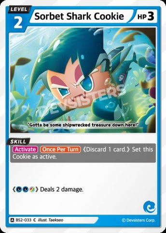 Sorbet Shark Cookie (BS2-033) (C) [Brave Beginning]