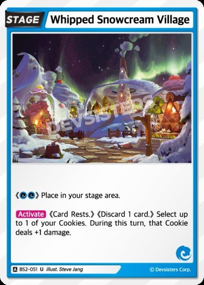 Whipped Snowcream Village (BS2-051) (U) [Brave Beginning]