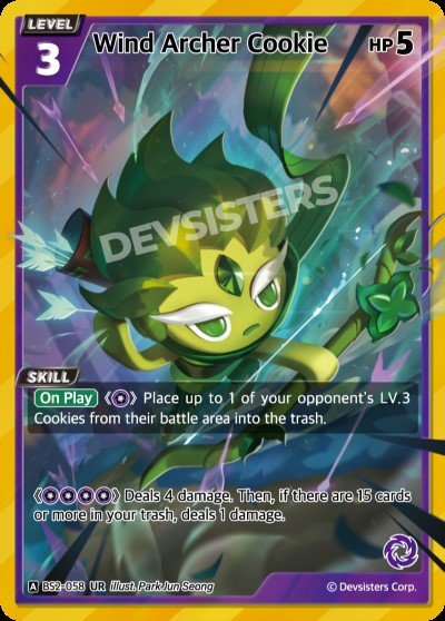 Wind Archer Cookie (BS2-058) (UR) [Brave Beginning]