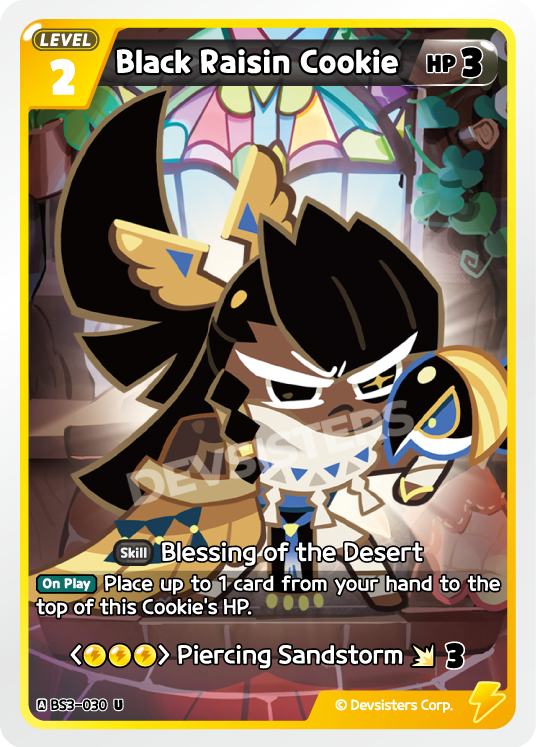 Black Raisin Cookie (BS3-030) (U) [Age of Heroes and Kingdoms]