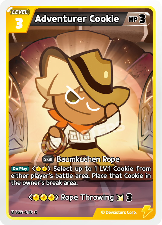 Adventurer Cookie (BS3-040) (C) [Age of Heroes and Kingdoms]