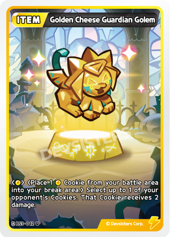 Golden Cheese Guardian Golem (BS3-042) (U) [Age of Heroes and Kingdoms]