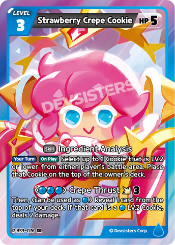 Strawberry Crepe Cookie (BS3-076) (SR) [Age of Heroes and Kingdoms]