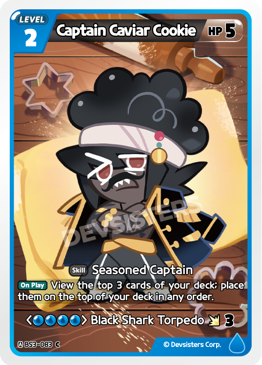 Captain Caviar Cookie (BS3-083) (C) [Age of Heroes and Kingdoms]