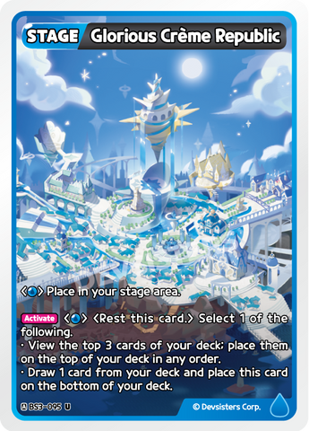 Glorious Creme Republic (BS3-095) (U) [Age of Heroes and Kingdoms]