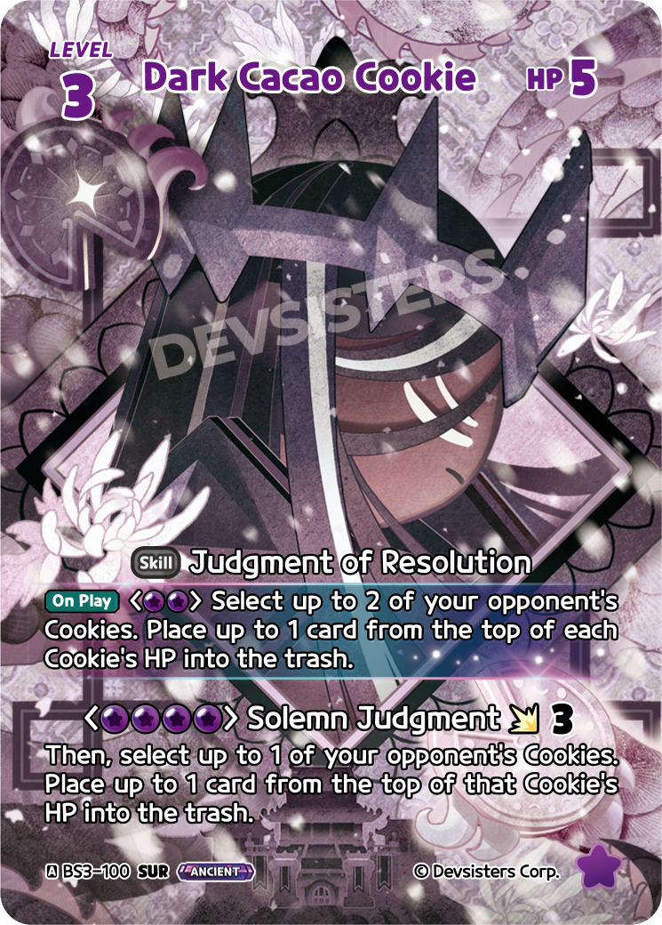 Dark Cacao Cookie (BS3-100) (SUR) [Age of Heroes and Kingdoms]