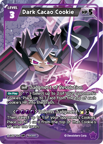 Dark Cacao Cookie (BS3-100) (UR) [Age of Heroes and Kingdoms]