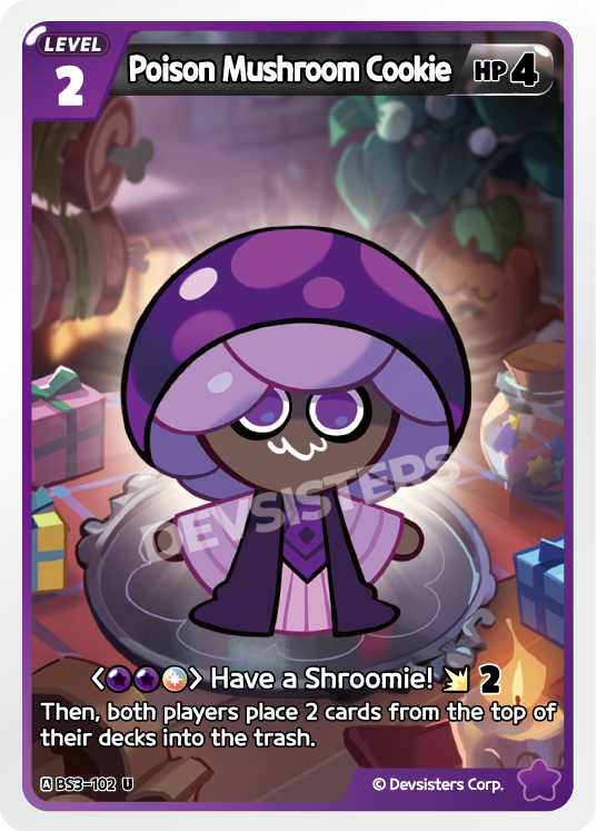 Poison Mushroom Cookie (BS3-102) (U) [Age of Heroes and Kingdoms]