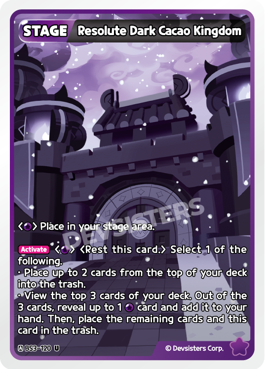 Resolute Dark Cacao Kingdom (BS3-120) (U) [Age of Heroes and Kingdoms]