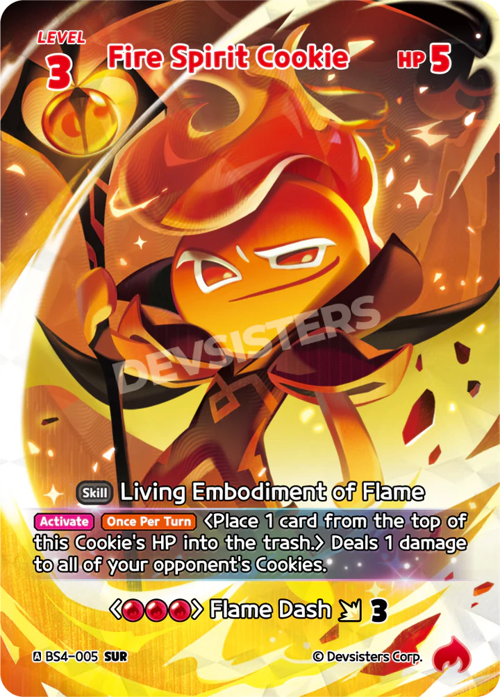 Fire Spirit Cookie (BS4-005) (SUR) [Age of Heroes and Kingdoms]