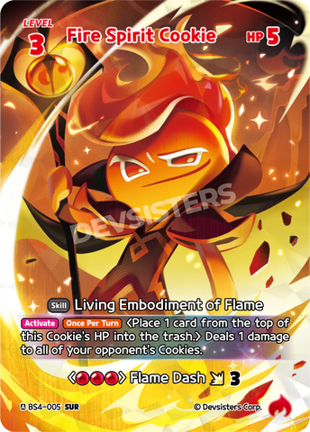 Fire Spirit Cookie (BS4-005) (SUR) [Age of Heroes and Kingdoms]