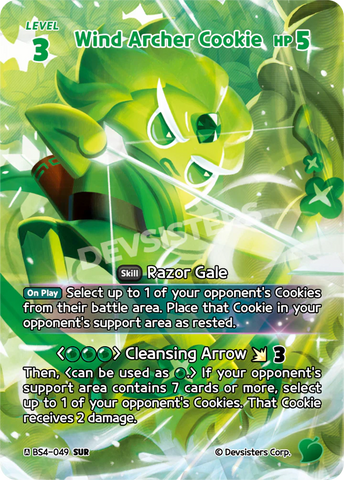 Wind Archer Cookie (BS4-049) (SUR) [Age of Heroes and Kingdoms]