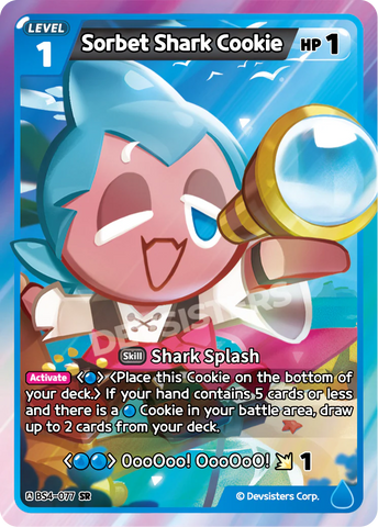 Sorbet Shark Cookie (BS4-077) (SR) [Age of Heroes and Kingdoms]