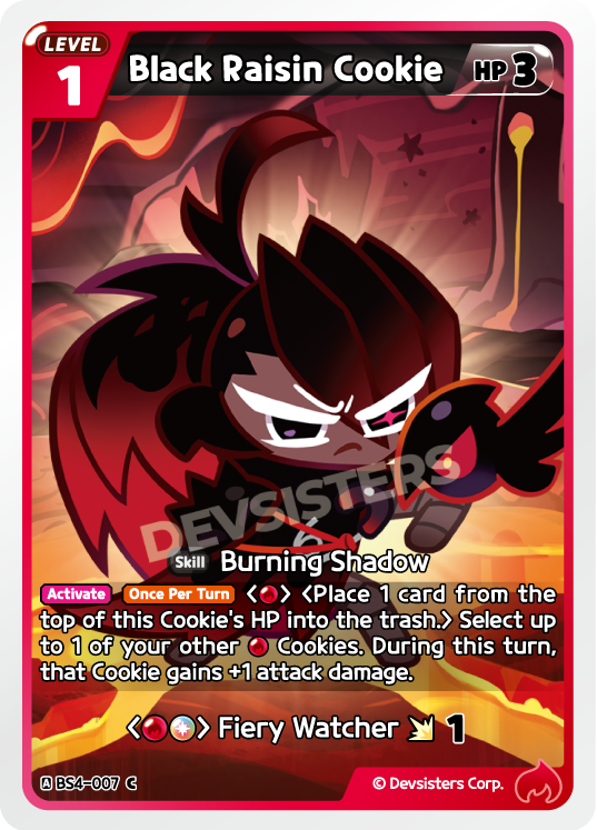 Black Raisin Cookie (BS4-007) (C) [Age of Heroes and Kingdoms]