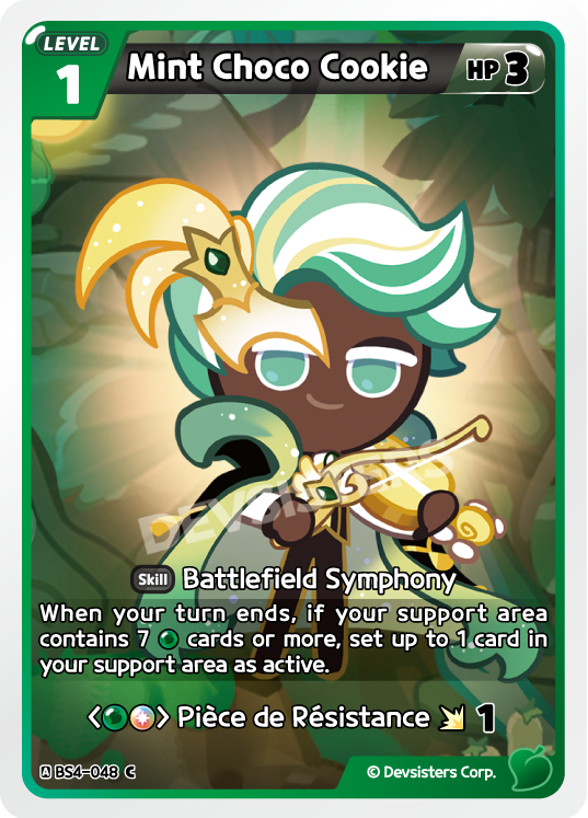 Mint Choco Cookie (BS4-048) (C) [Age of Heroes and Kingdoms]