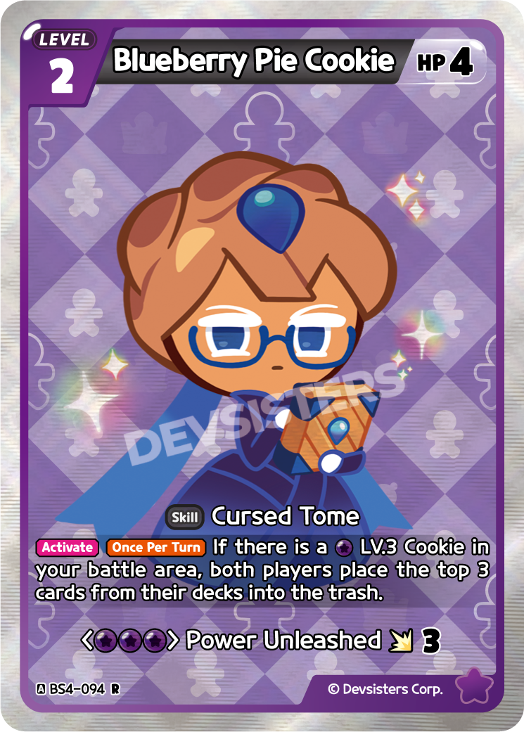 Blueberry Pie Cookie (BS4-094) (R) [Age of Heroes and Kingdoms]