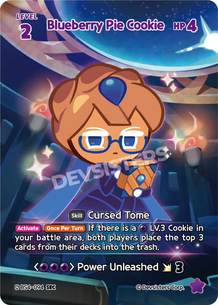 Blueberry Pie Cookie (BS4-094) (SEC) [Age of Heroes and Kingdoms]