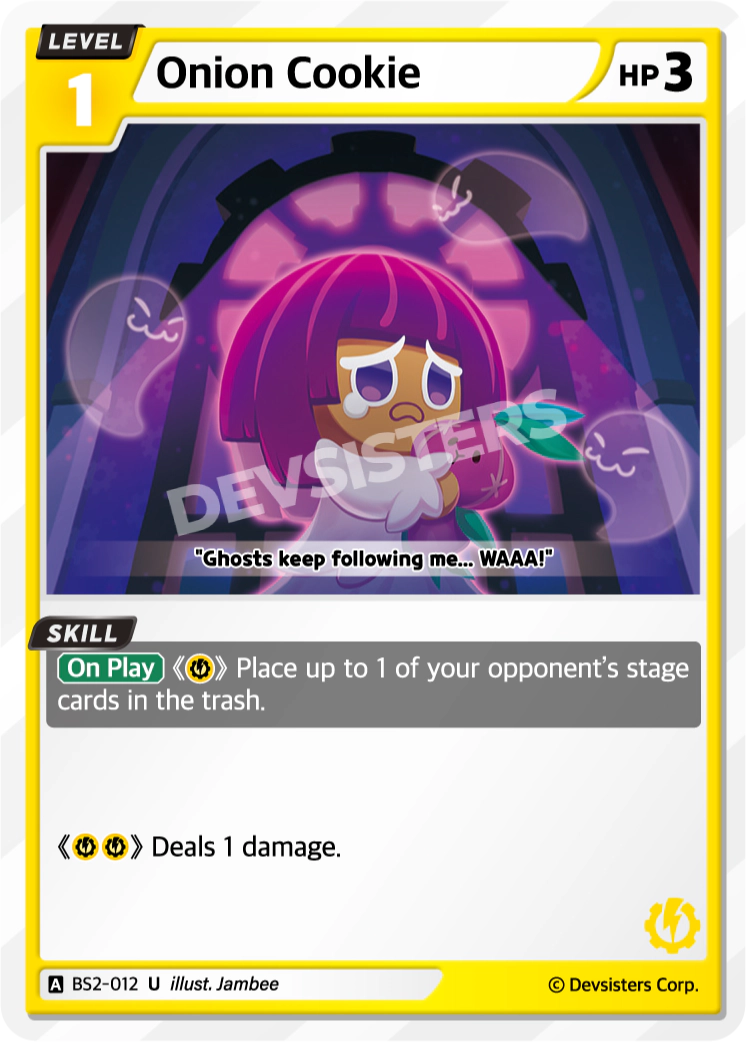 Image for Onion Cookie (BS2-012) [BRAVE BEGINNING] - CookieRun: Braverse TCG