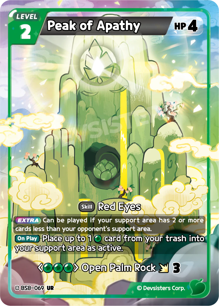 Image for Peak of Apathy (BS8-069) [Land of Fire & Ruin, Realm of Apathy] - CookieRun: Braverse TCG
