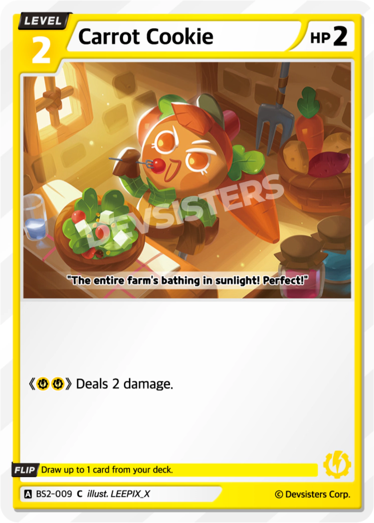 Image for Carrot Cookie (BS2-009) [BRAVE BEGINNING] - CookieRun: Braverse TCG