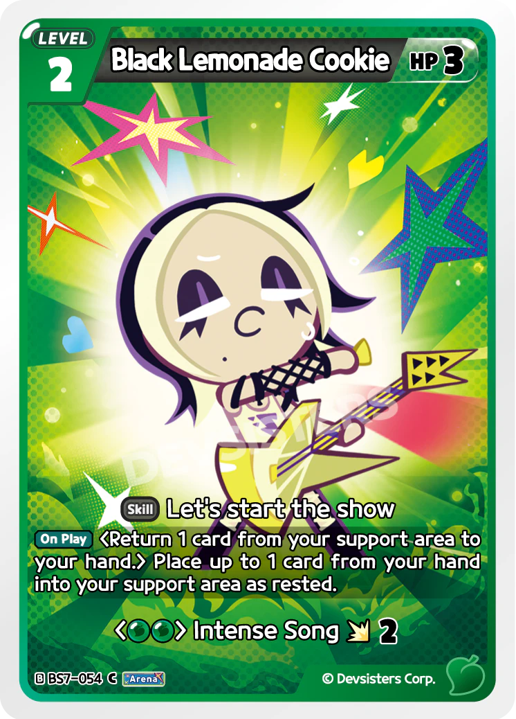 Image for Black Lemonade Cookie (BS7-054) [Arena of Glory] - CookieRun: Braverse TCG