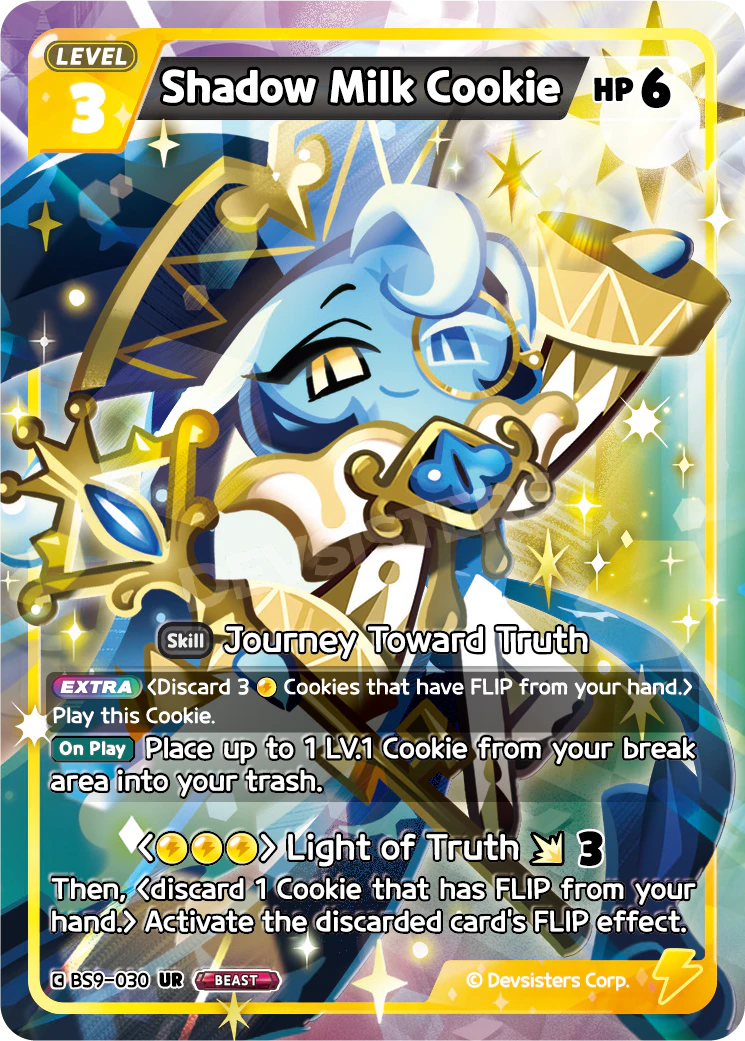 Image for Shadow Milk Cookie (BS9-030) [A Game of Truth and Deceit] - CookieRun: Braverse TCG