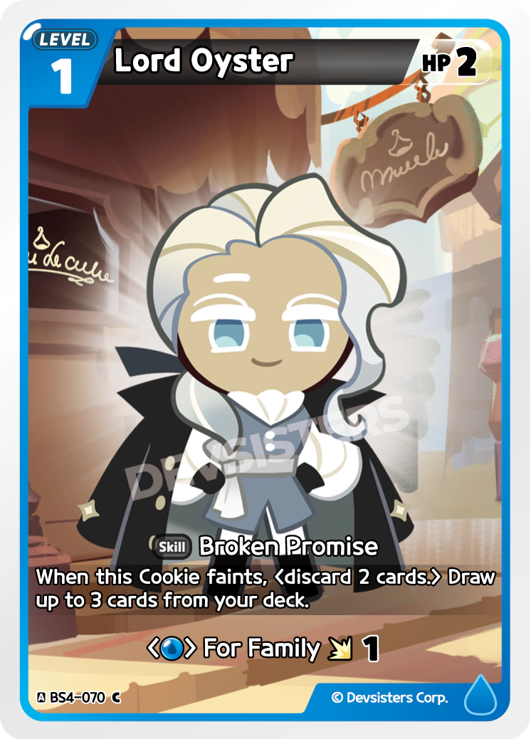 Image for Lord Oyster (BS4-070) [Age of Heroes and Kingdoms] - CookieRun: Braverse TCG