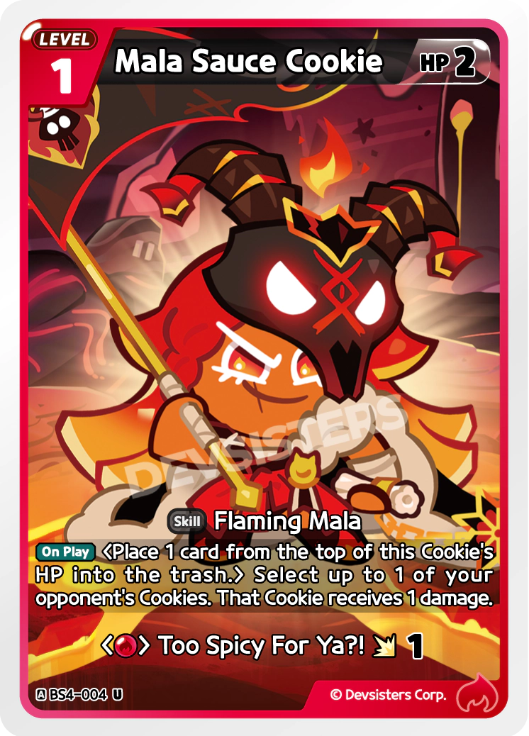 Image for Mala Sauce Cookie (BS4-004) [Age of Heroes and Kingdoms] - CookieRun: Braverse TCG