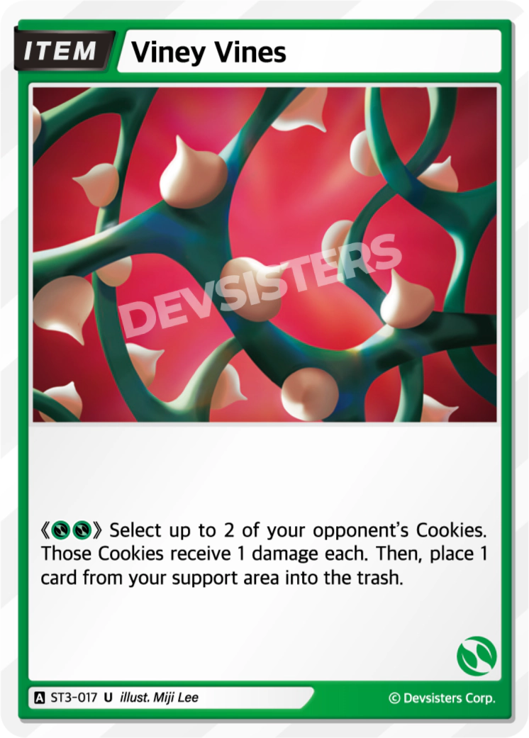 Image for Viney Vines (ST3-017) [Starter Deck GREEN] - CookieRun: Braverse TCG
