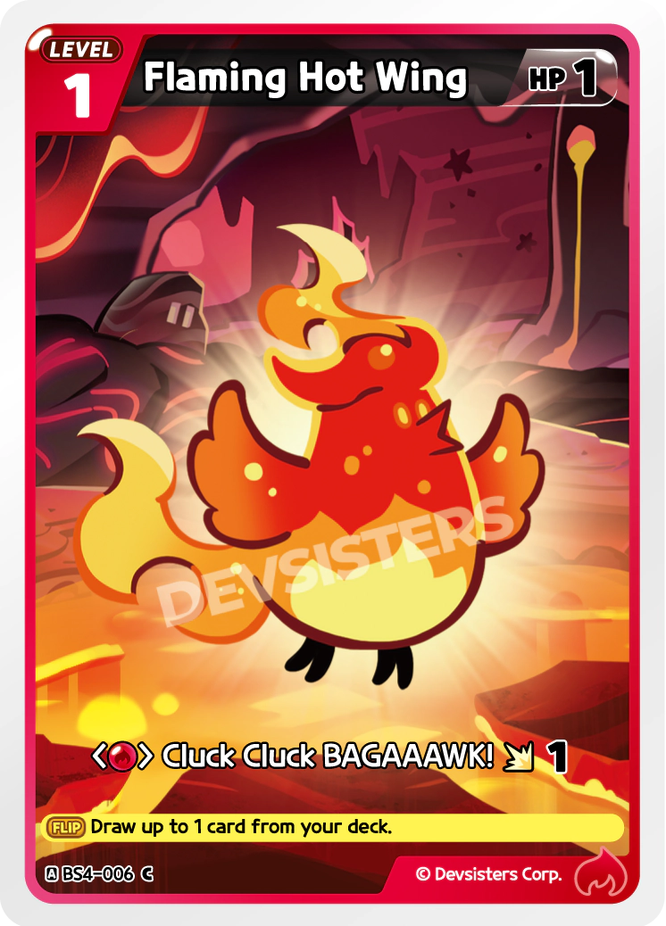 Image for Flaming Hot Wing (BS4-006) [Age of Heroes and Kingdoms] - CookieRun: Braverse TCG