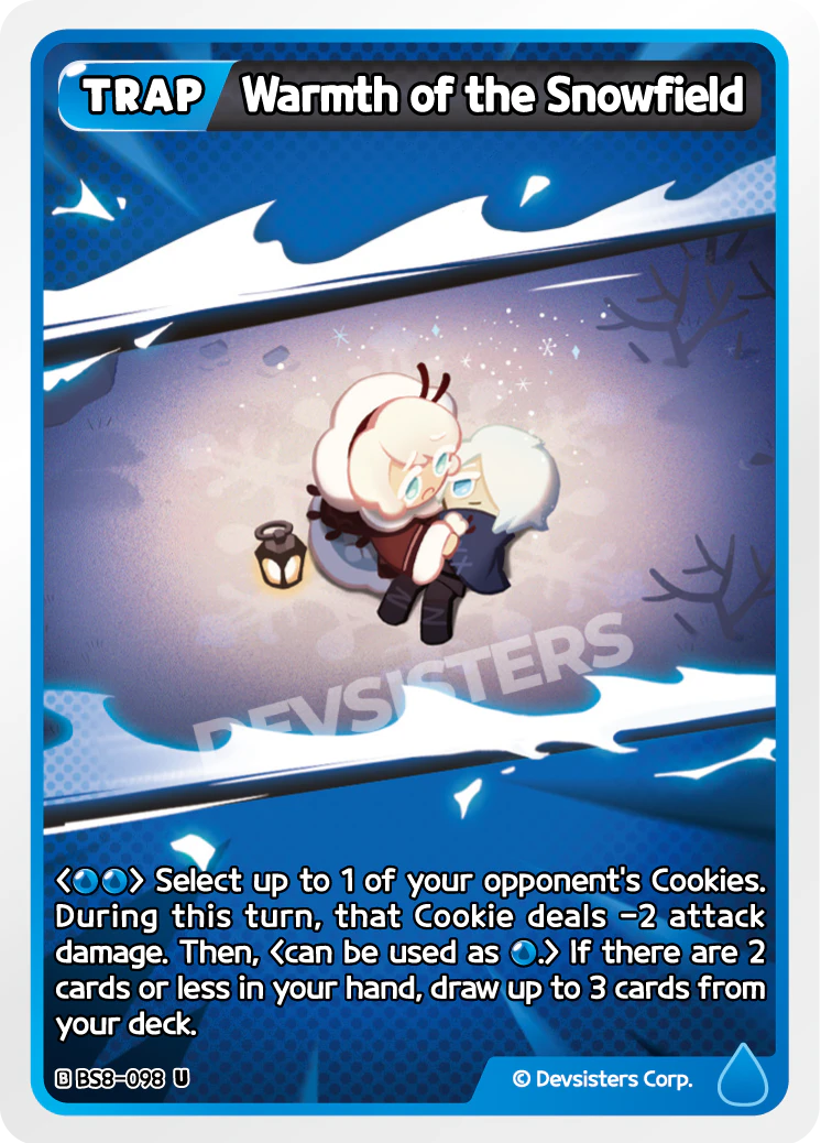 Image for Warmth of the Snowfield (BS8-098) [Land of Fire & Ruin, Realm of Apathy] - CookieRun: Braverse TCG