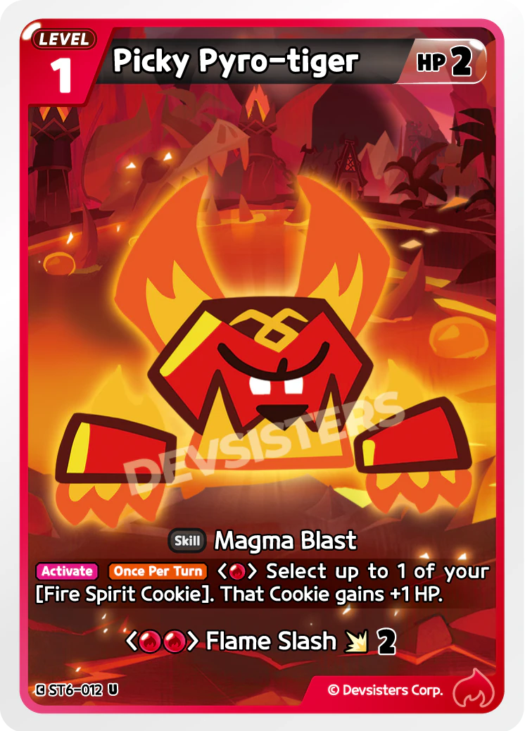 Image for Picky Pyro-tiger (ST6-012) [Flames of Immortality] - CookieRun: Braverse TCG