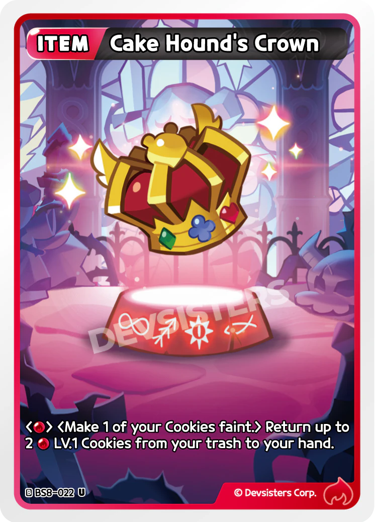 Image for Cake Hound's Crown (BS8-022) [Land of Fire & Ruin, Realm of Apathy] - CookieRun: Braverse TCG