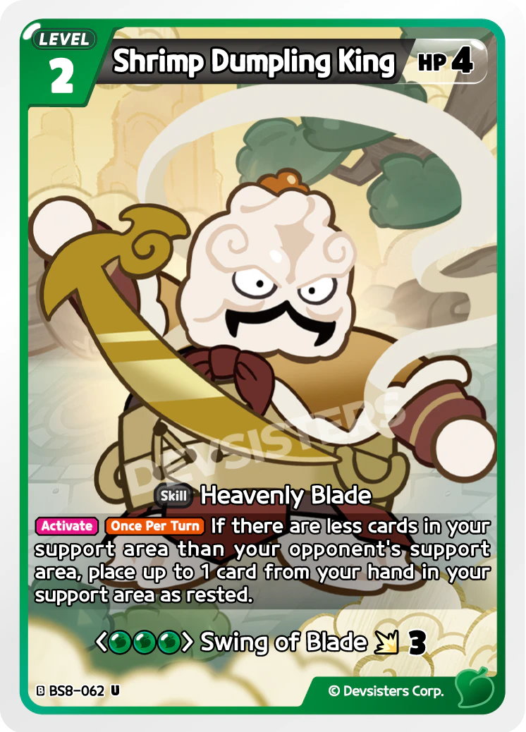 Image for Shrimp Dumpling King (BS8-062) [Land of Fire & Ruin, Realm of Apathy] - CookieRun: Braverse TCG