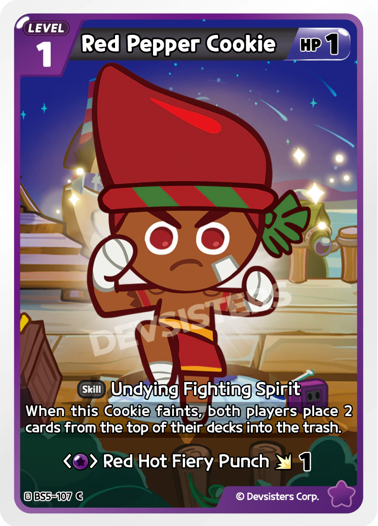 Image for Red Pepper Cookie (BS5-107) [Operation Timeguard] - CookieRun: Braverse TCG