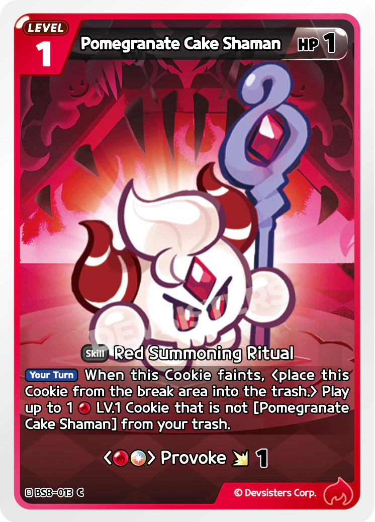 Image for Pomegranate Cake Shaman (BS8-013) [Land of Fire & Ruin, Realm of Apathy] - CookieRun: Braverse TCG