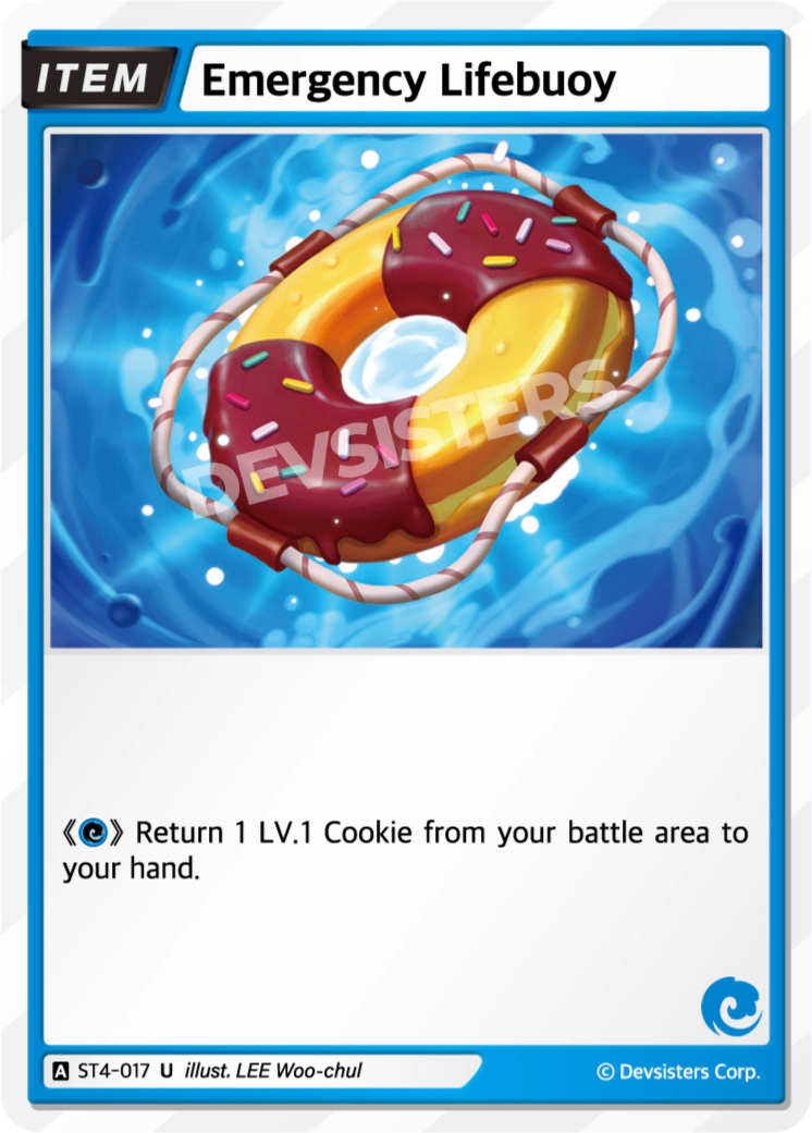 Image for Emergency Lifebuoy (ST4-017) [Starter Deck BLUE] - CookieRun: Braverse TCG
