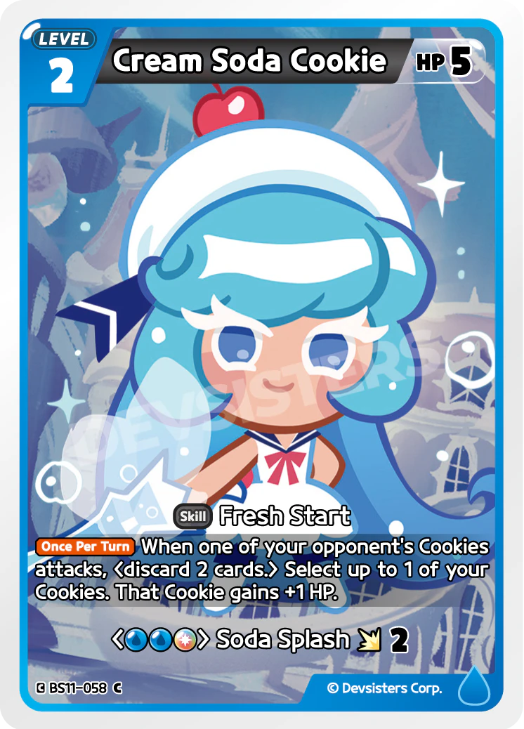 Image for Cream Soda Cookie (BS11-058) [The Dark Enchantress War] - CookieRun: Braverse TCG