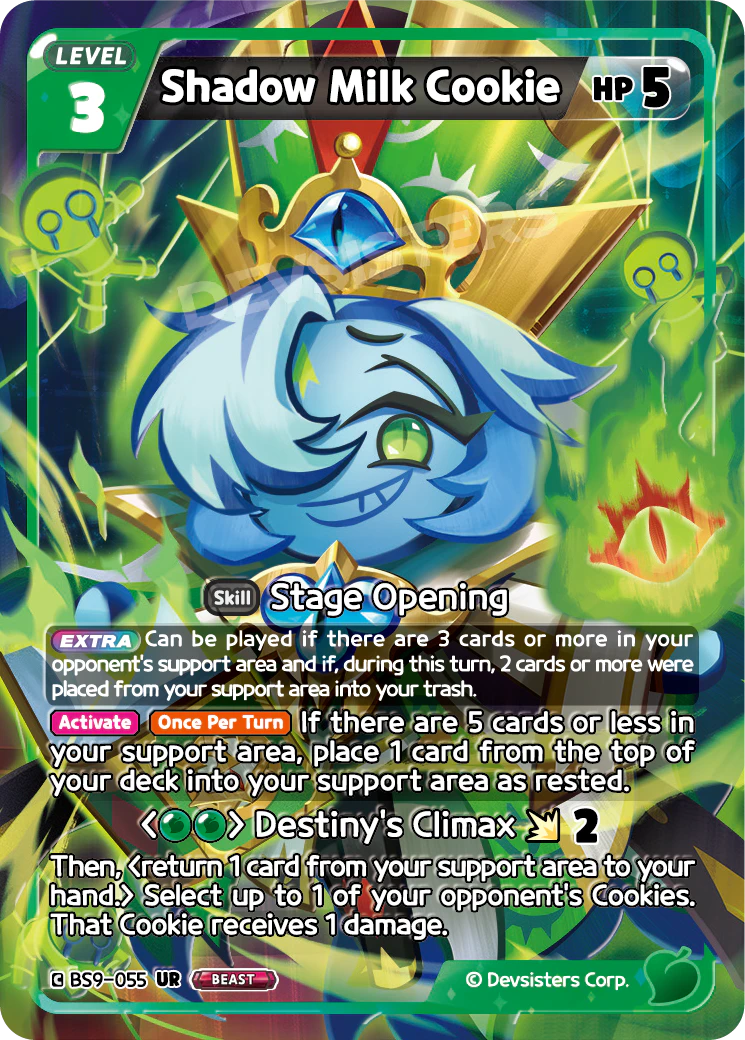 Image for Shadow Milk Cookie (BS9-055) [A Game of Truth and Deceit] - CookieRun: Braverse TCG