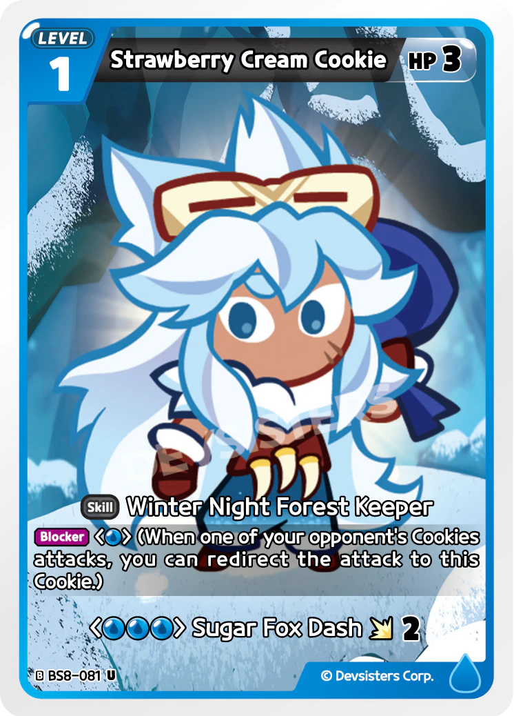 Image for Strawberry Cream Cookie (BS8-081) [Land of Fire & Ruin, Realm of Apathy] - CookieRun: Braverse TCG