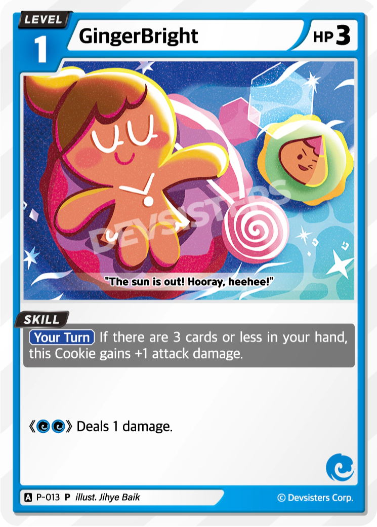 Image for GingerBright (P-013) [Promotion Card] - CookieRun: Braverse TCG