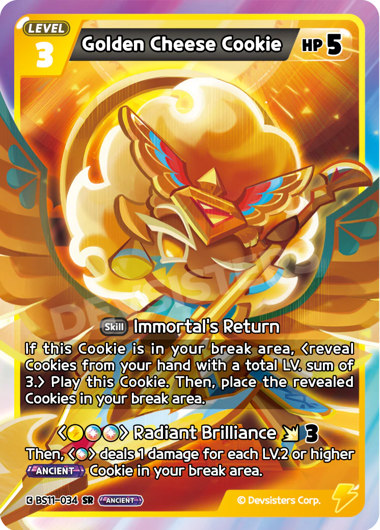 Image for Golden Cheese Cookie (BS11-034) [The Dark Enchantress War] - CookieRun: Braverse TCG