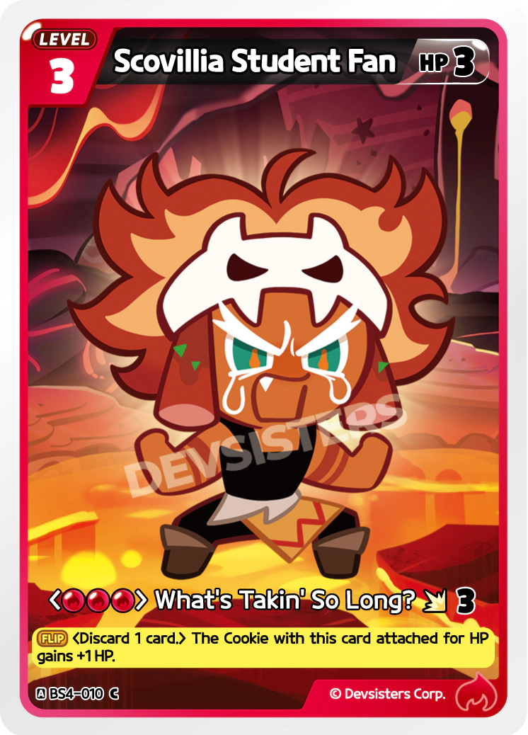 Image for Scovillia Student Fan (BS4-010) [Age of Heroes and Kingdoms] - CookieRun: Braverse TCG