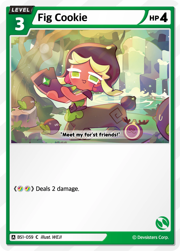 Image for Fig Cookie (BS1-059) [BRAVE BEGINNING] - CookieRun: Braverse TCG