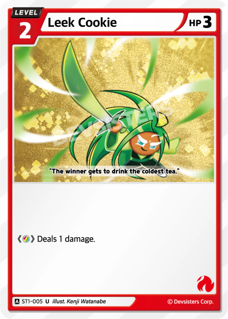 Image for Leek Cookie (ST1-005) [Starter Deck RED] - CookieRun: Braverse TCG